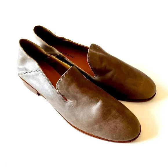 Lucky Brand Cahill Loafer Taupe Soft‎ Leather Shoes Women’s Size 10M Fall Vibes - Picture 11 of 14